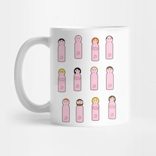 streaking peg people Mug